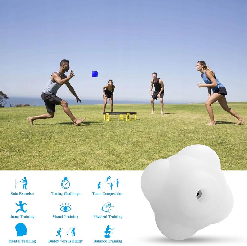 Sywan Smart Reaction Ball, Reflex Ball Hit Different Angles Change Light Color Intelligent Agility Training Light Ball for Hand Eye Coordination Training, Rechargeable, High Elasticity Silicone (1) - Image 2